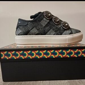Kurt Geiger Black and Gray Sneakers